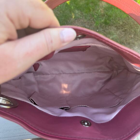 COACH Ashley Leather 2 Way Bag, Mauve - Picture 7 of 8